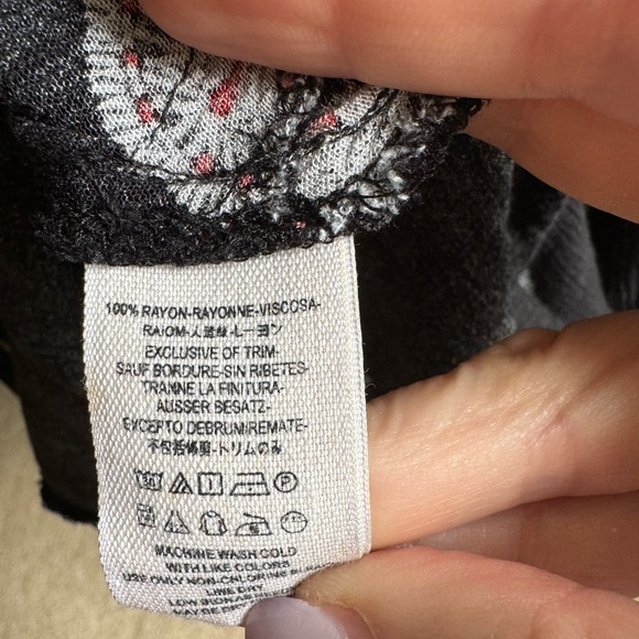 Free People Snap Out of It Swing Floral Mini Dress in Black - Picture 9 of 10